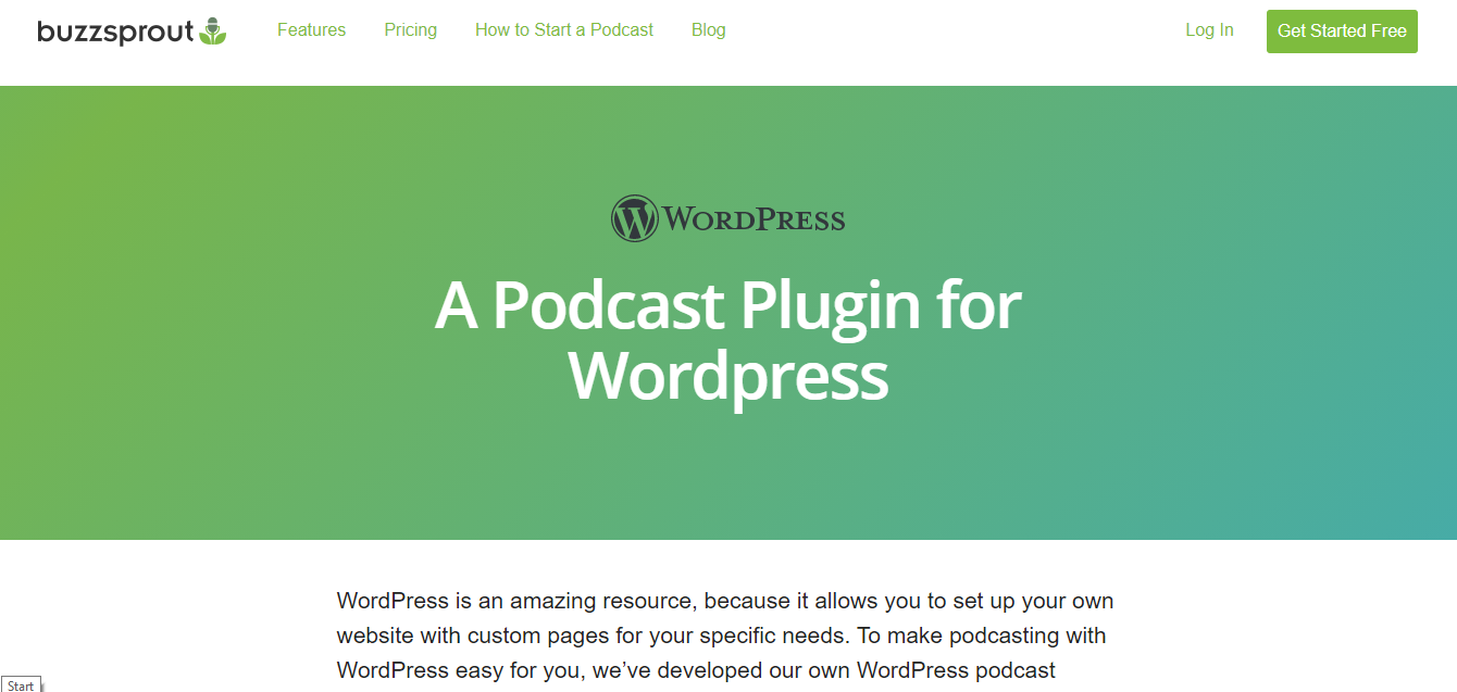Buzzsprout WordPress Plugin